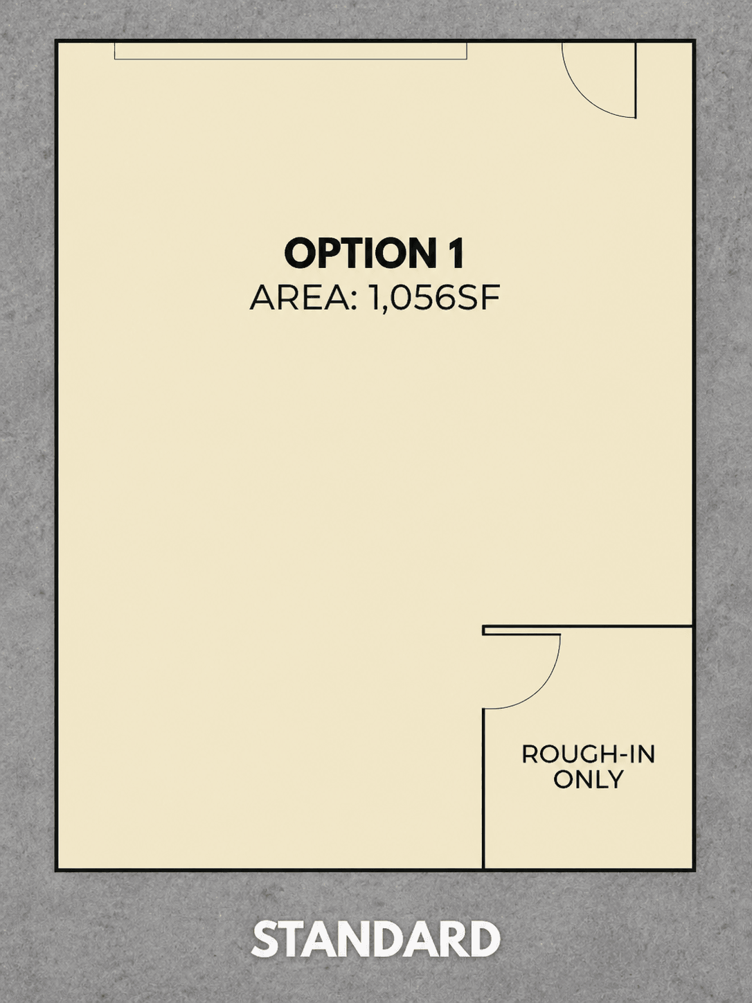 Option 1 — Standard floor plan